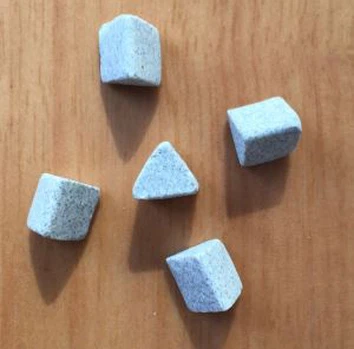 Ceramic Media In Triangle Shape